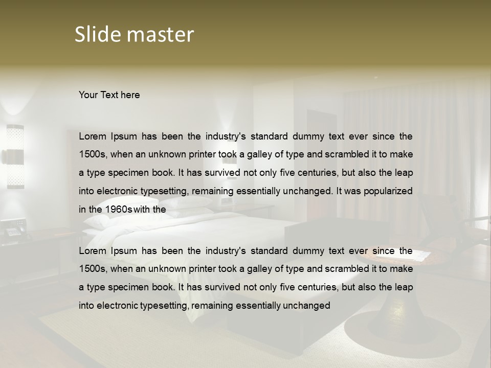 Sleeping Travel Design PowerPoint Template