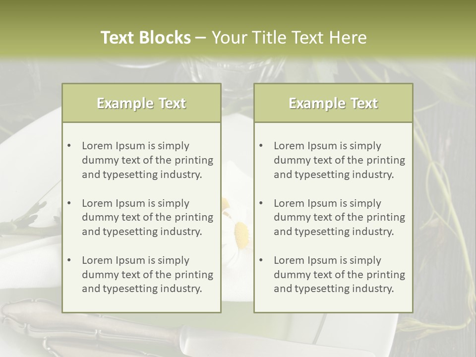 Botany Beauty Concept PowerPoint Template