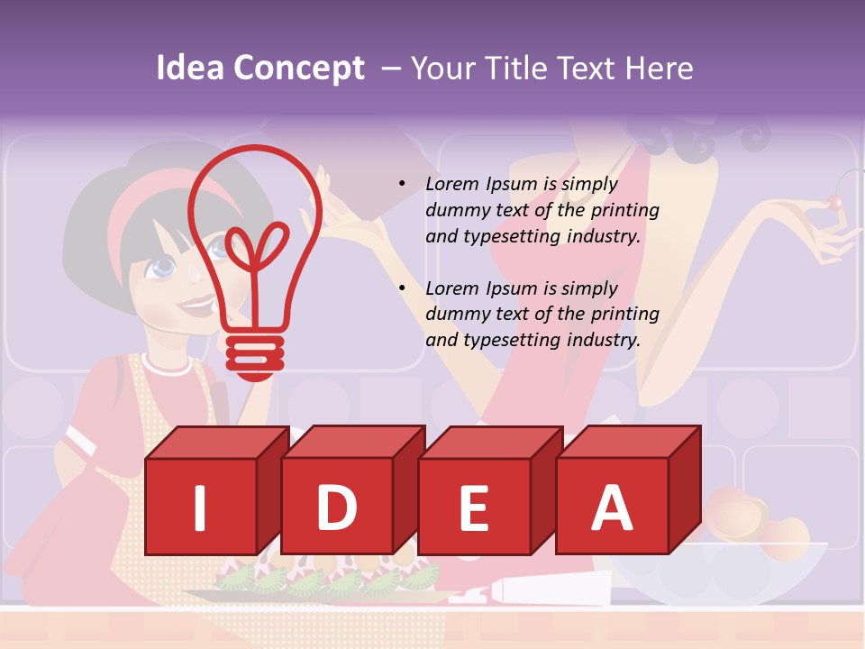 Healthy Concept Beauty PowerPoint Template