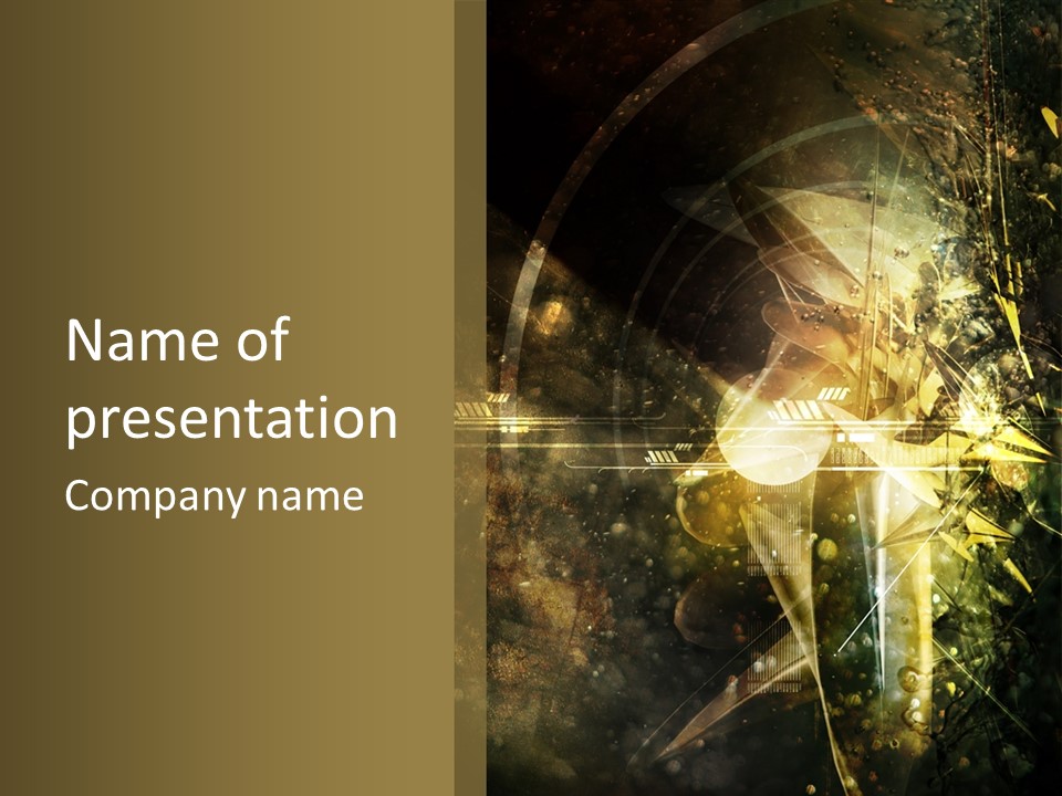 Abstract Compound Line PowerPoint Template