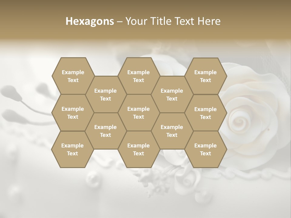 Two White Roses On A White Background Powerpoint Template PowerPoint Template