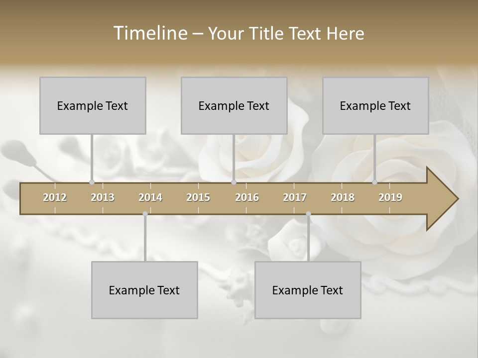Two White Roses On A White Background Powerpoint Template PowerPoint Template