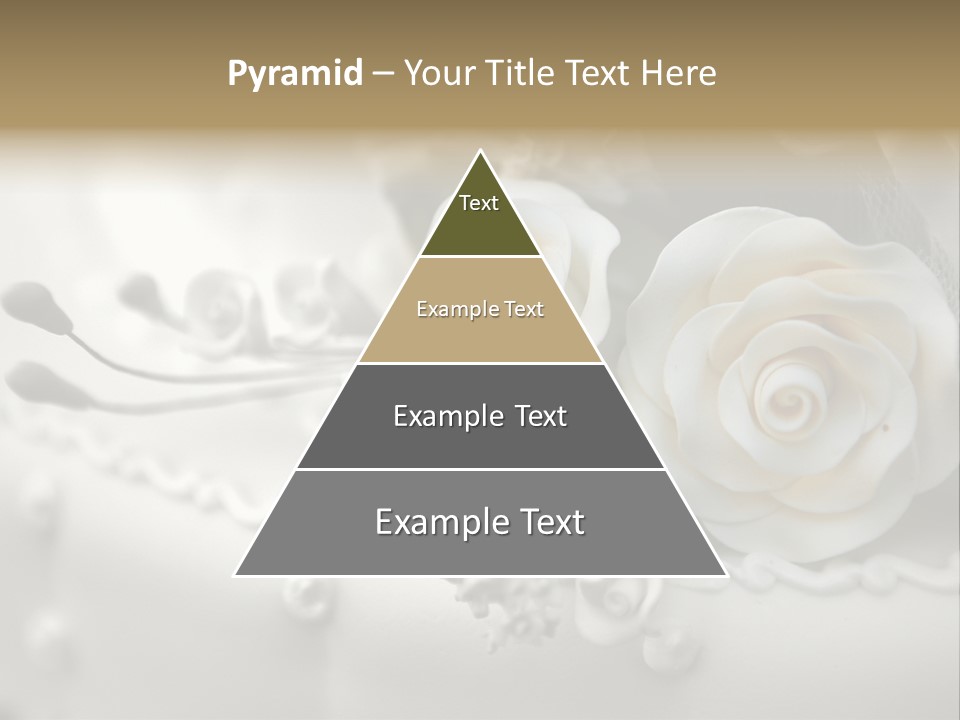 Two White Roses On A White Background Powerpoint Template PowerPoint Template