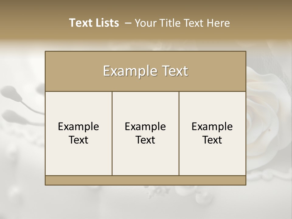 Two White Roses On A White Background Powerpoint Template PowerPoint Template