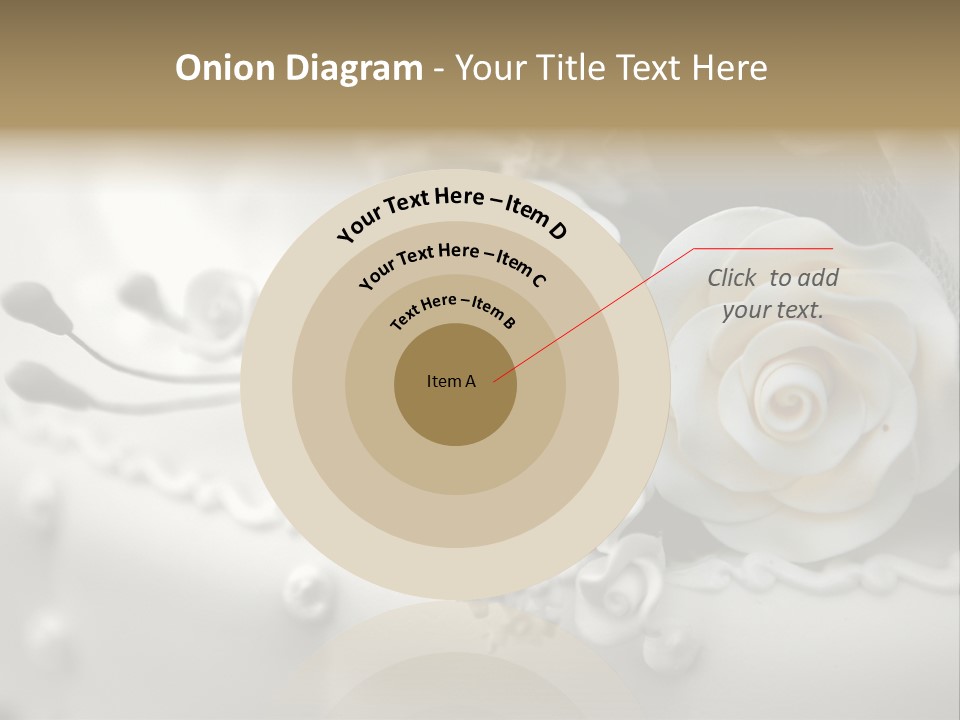 Two White Roses On A White Background Powerpoint Template PowerPoint Template