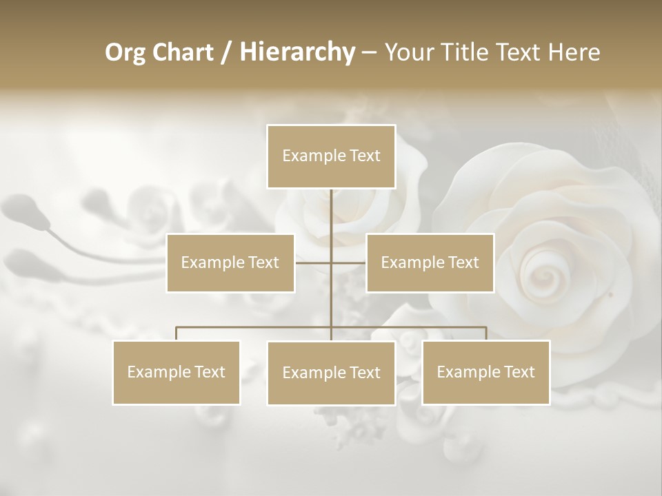 Two White Roses On A White Background Powerpoint Template PowerPoint Template
