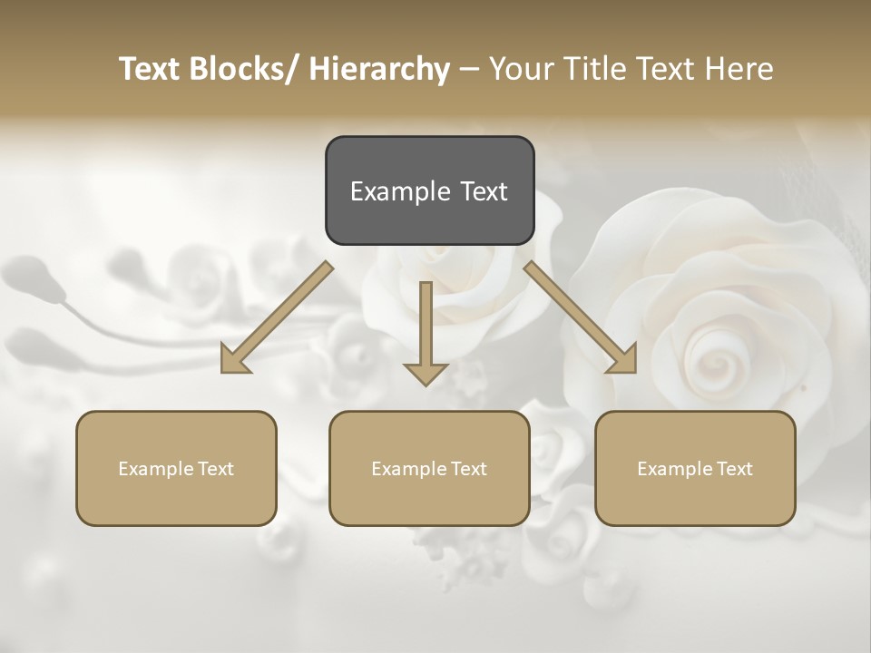 Two White Roses On A White Background Powerpoint Template PowerPoint Template