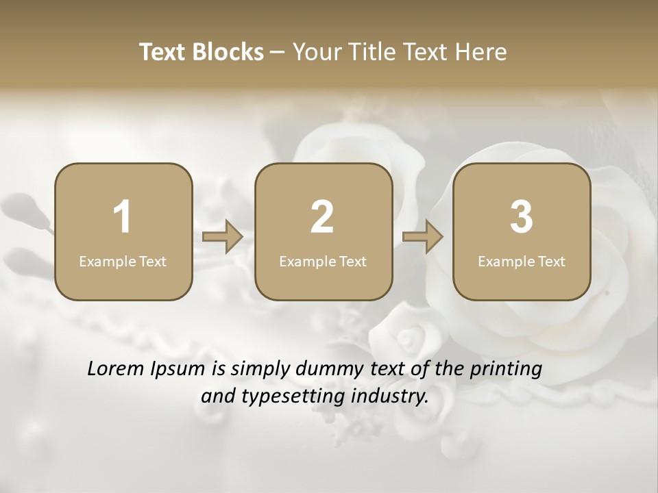 Two White Roses On A White Background Powerpoint Template PowerPoint Template