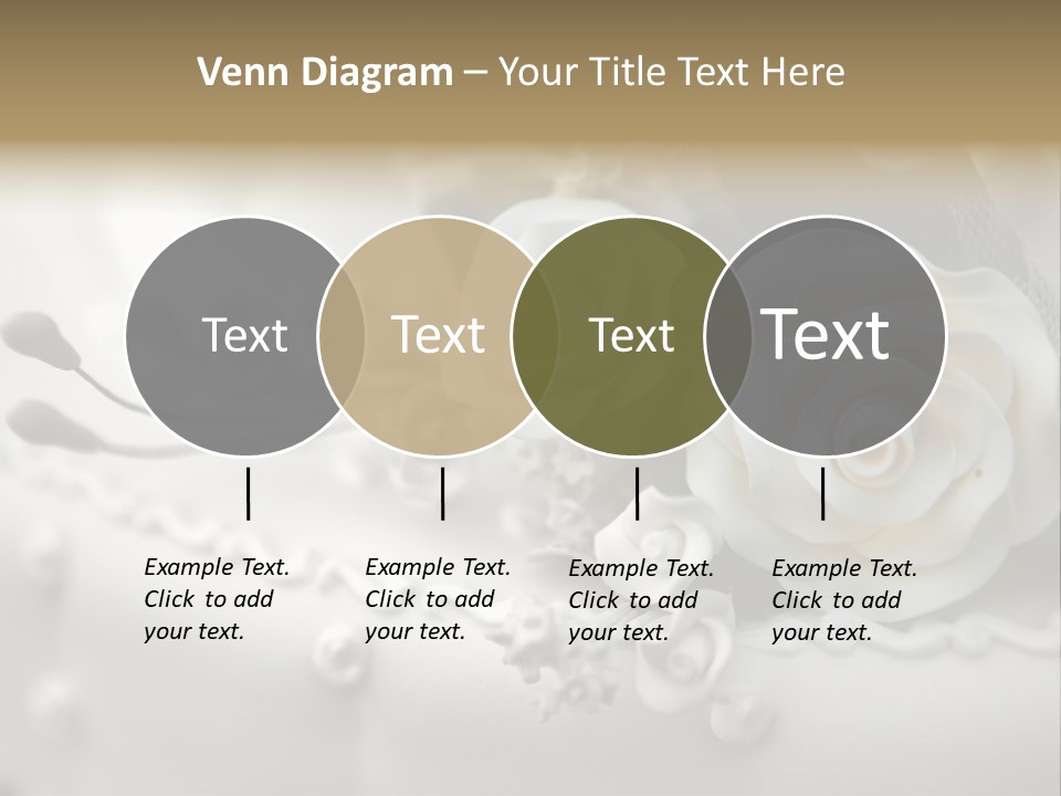 Two White Roses On A White Background Powerpoint Template PowerPoint Template