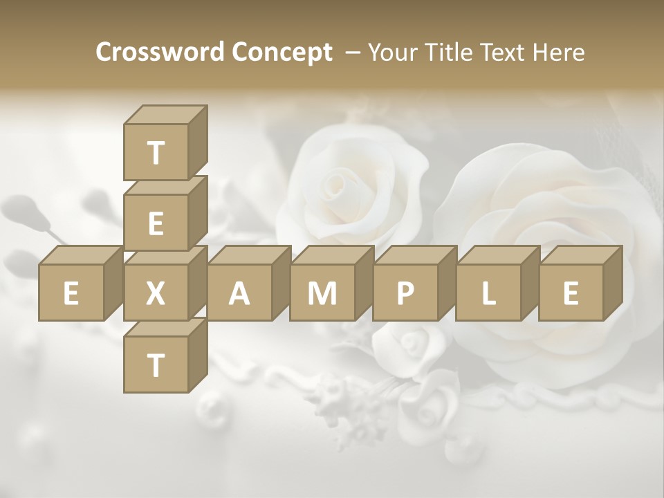 Two White Roses On A White Background Powerpoint Template PowerPoint Template