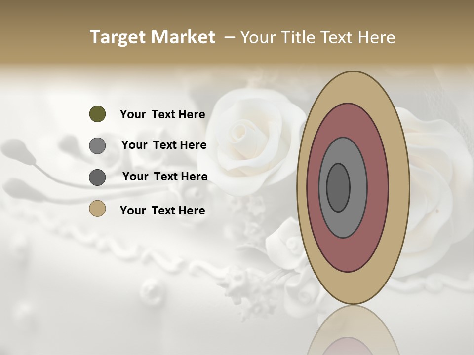 Two White Roses On A White Background Powerpoint Template PowerPoint Template