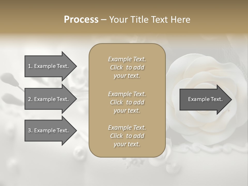 Two White Roses On A White Background Powerpoint Template PowerPoint Template