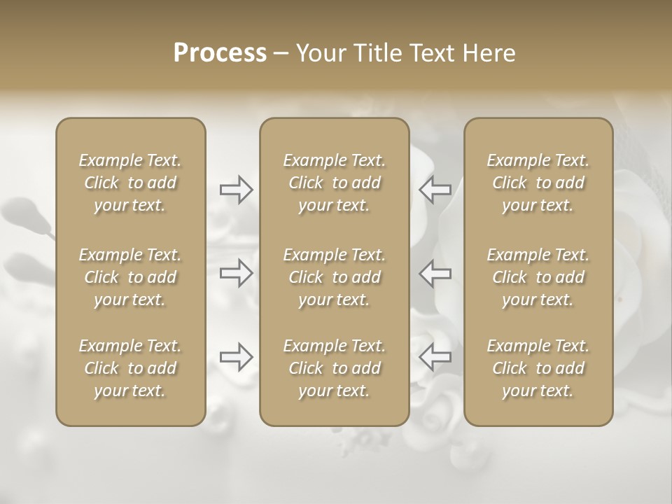 Two White Roses On A White Background Powerpoint Template PowerPoint Template