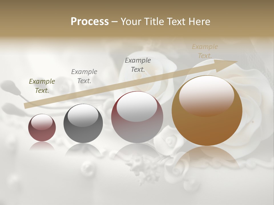 Two White Roses On A White Background Powerpoint Template PowerPoint Template