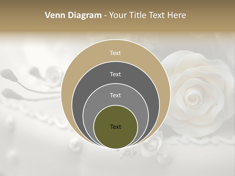 Two White Roses On A White Background Powerpoint Template PowerPoint Template