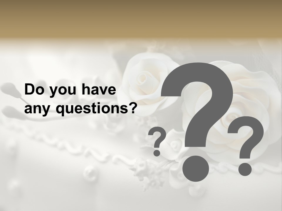 Two White Roses On A White Background Powerpoint Template PowerPoint Template