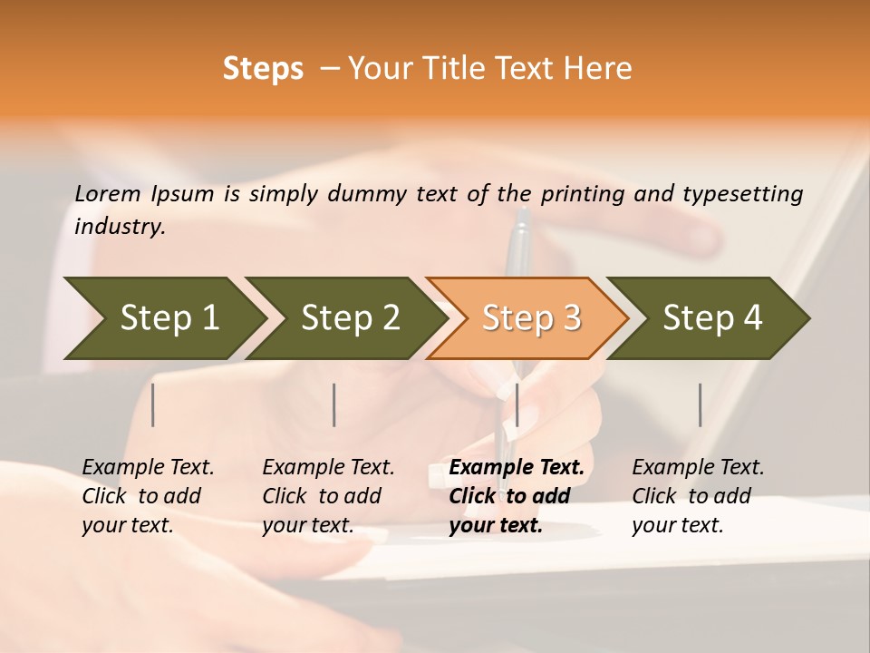 Modern Determination Support PowerPoint Template