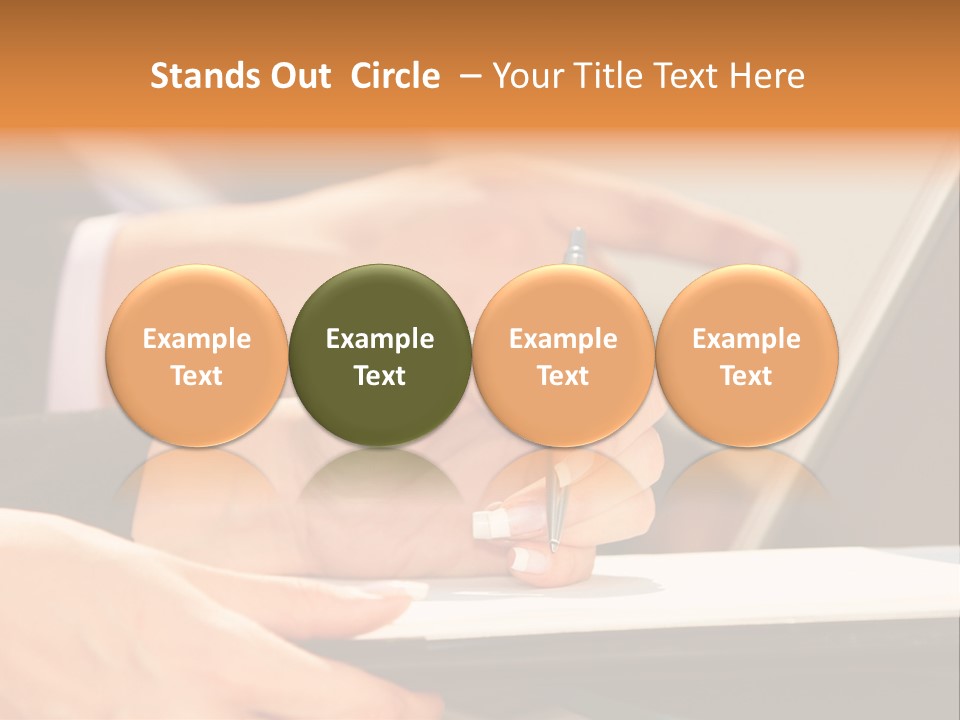 Modern Determination Support PowerPoint Template