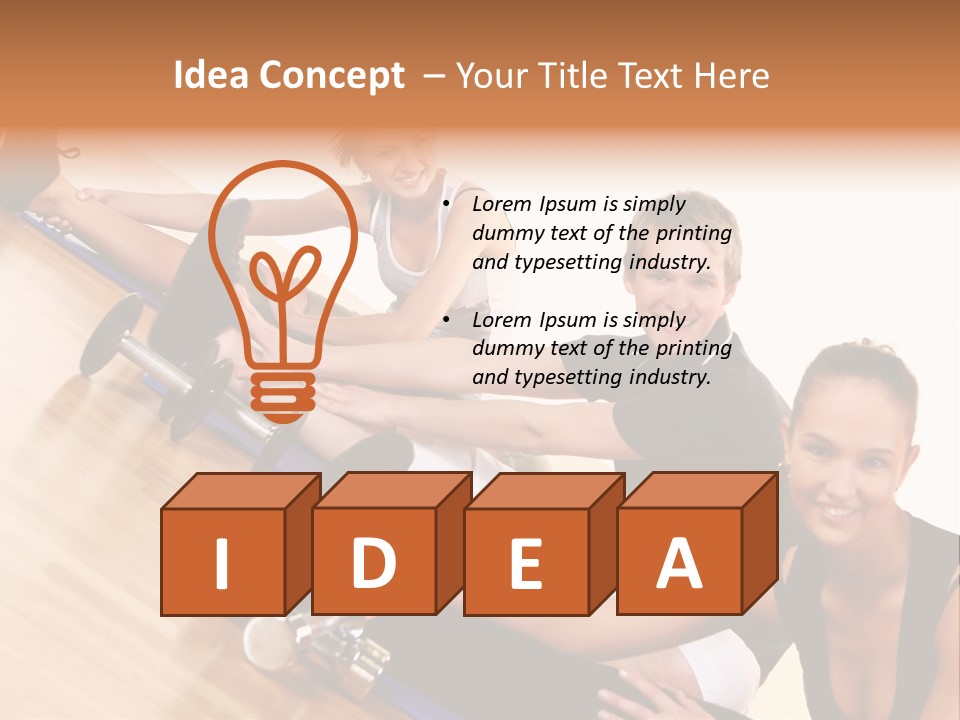 Pretty Ball Healthy PowerPoint Template