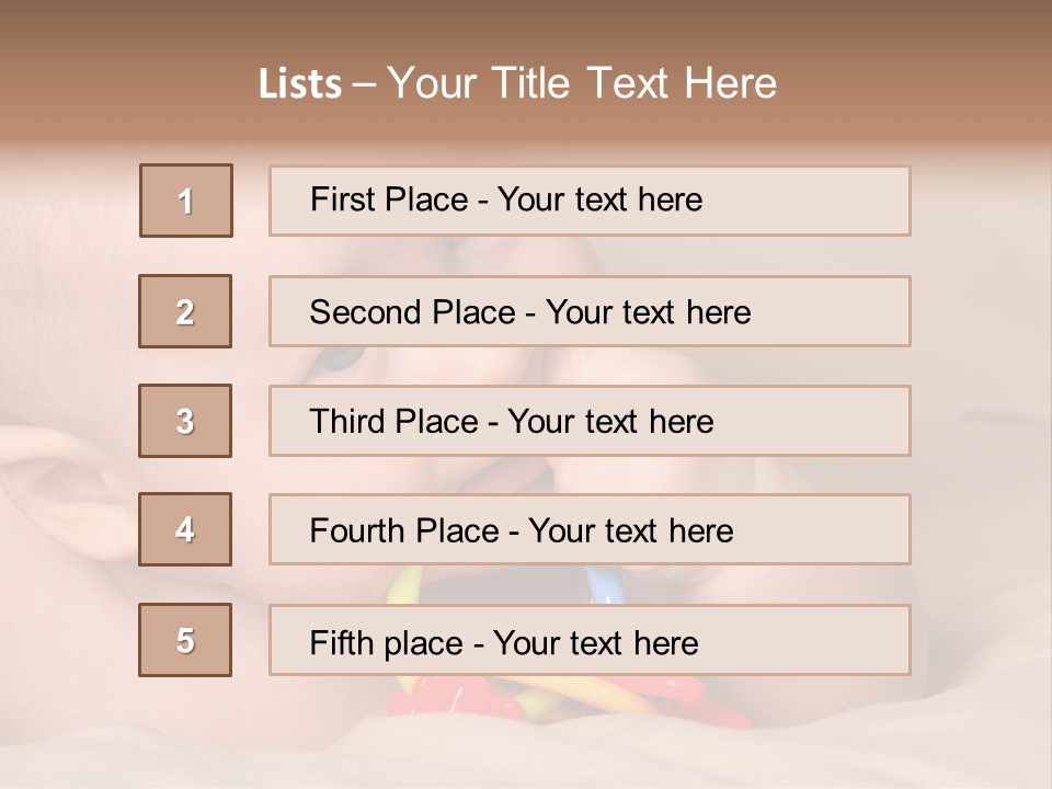 Healthcare Tranquility Smile PowerPoint Template