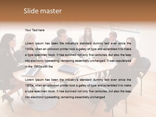 Dormer Clerical Worker PowerPoint Template