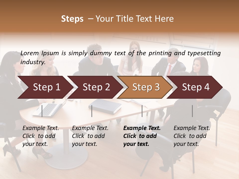 Dormer Clerical Worker PowerPoint Template