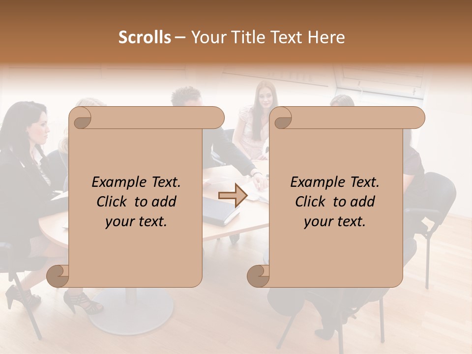 Dormer Clerical Worker PowerPoint Template