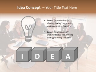 Dormer Clerical Worker PowerPoint Template