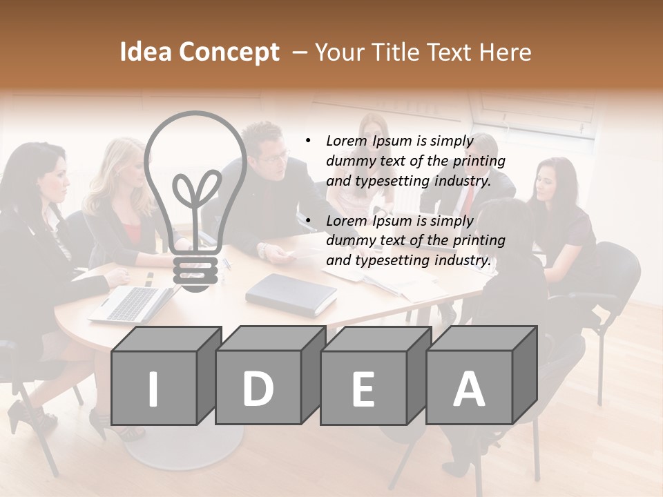 Dormer Clerical Worker PowerPoint Template