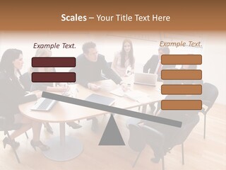 Dormer Clerical Worker PowerPoint Template