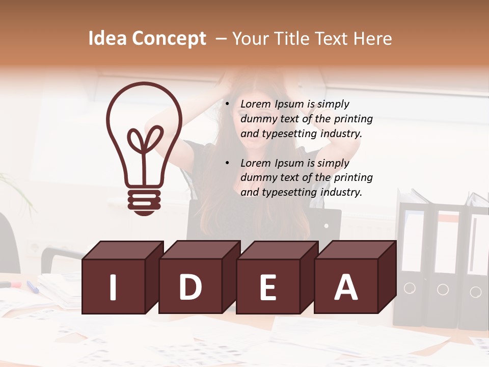 Writing Employee Employment PowerPoint Template