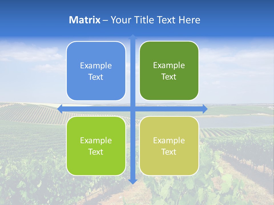 Blue Picturesque Landscape PowerPoint Template