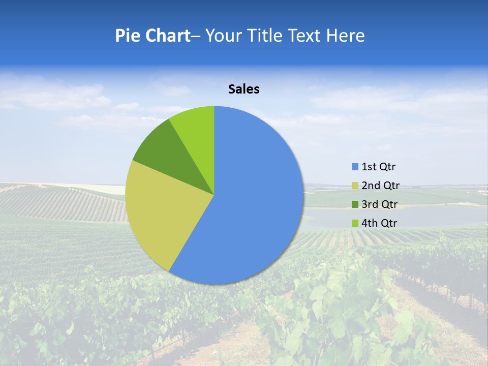 Blue Picturesque Landscape PowerPoint Template