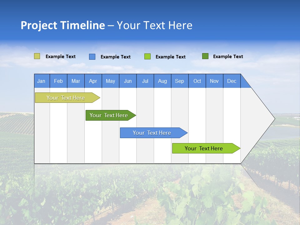 Blue Picturesque Landscape PowerPoint Template