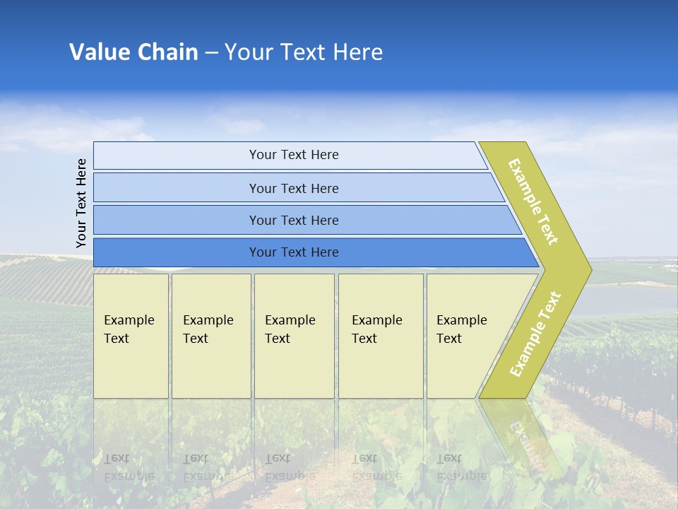 Blue Picturesque Landscape PowerPoint Template