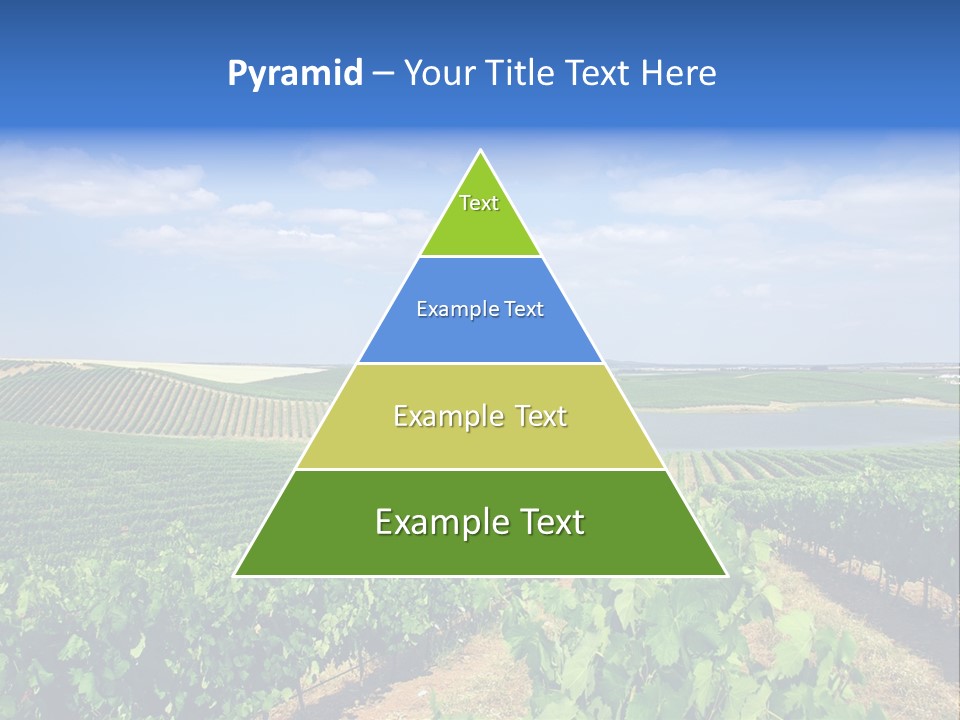 Blue Picturesque Landscape PowerPoint Template