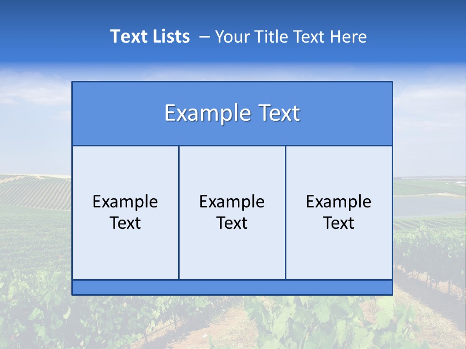 Blue Picturesque Landscape PowerPoint Template