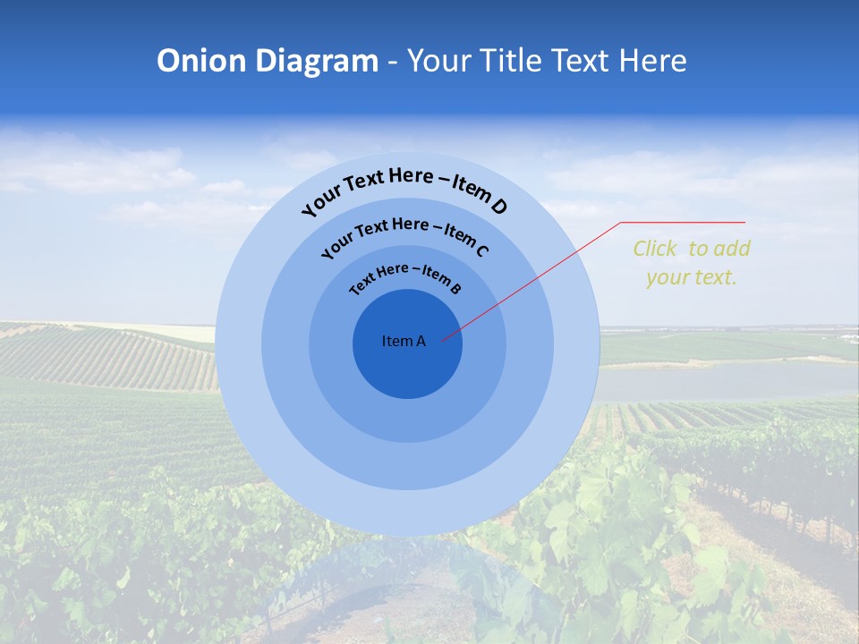 Blue Picturesque Landscape PowerPoint Template