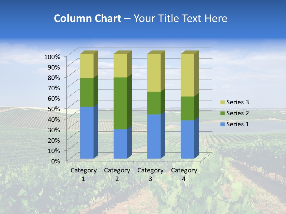 Blue Picturesque Landscape PowerPoint Template