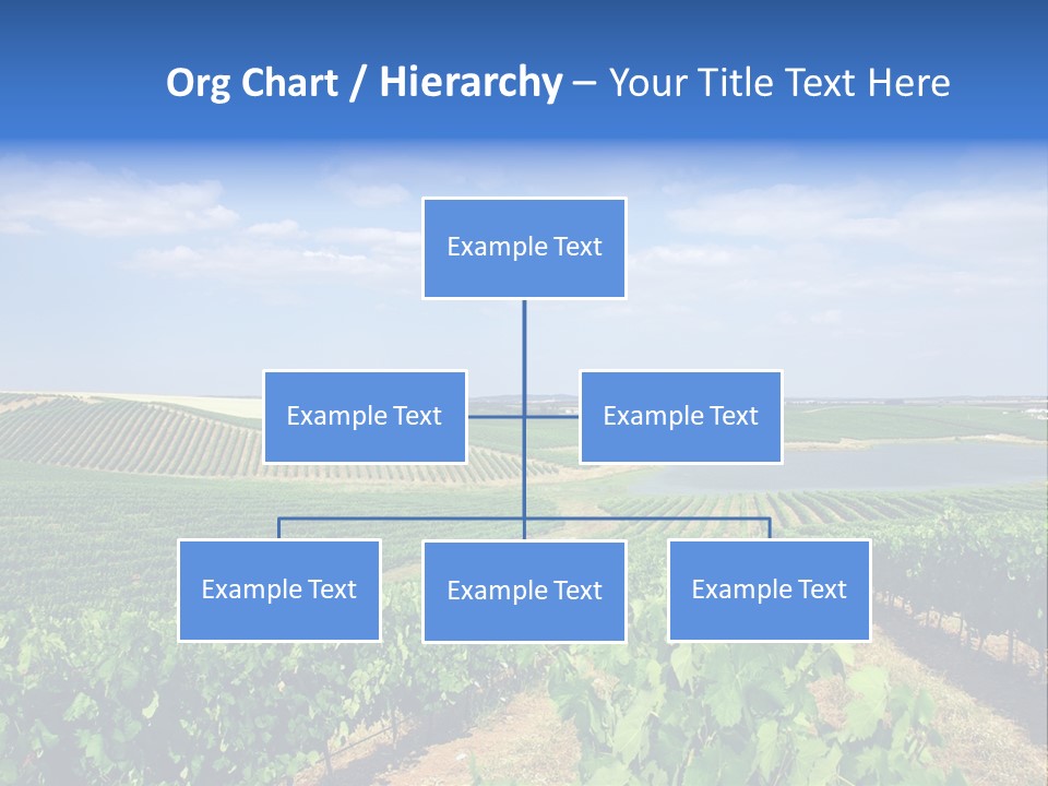 Blue Picturesque Landscape PowerPoint Template