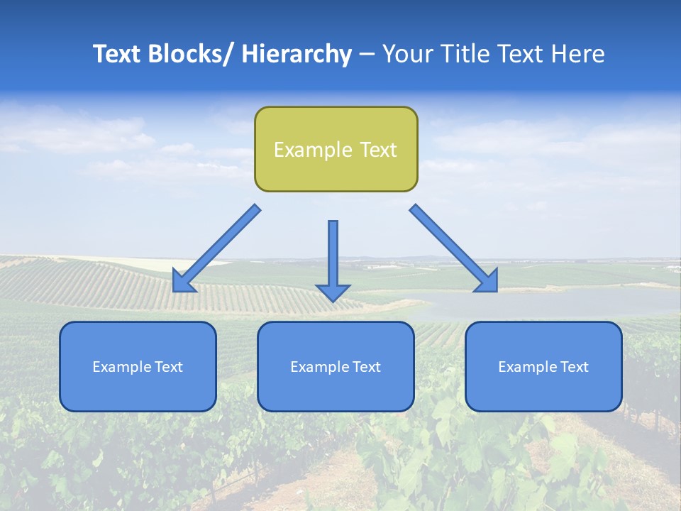 Blue Picturesque Landscape PowerPoint Template