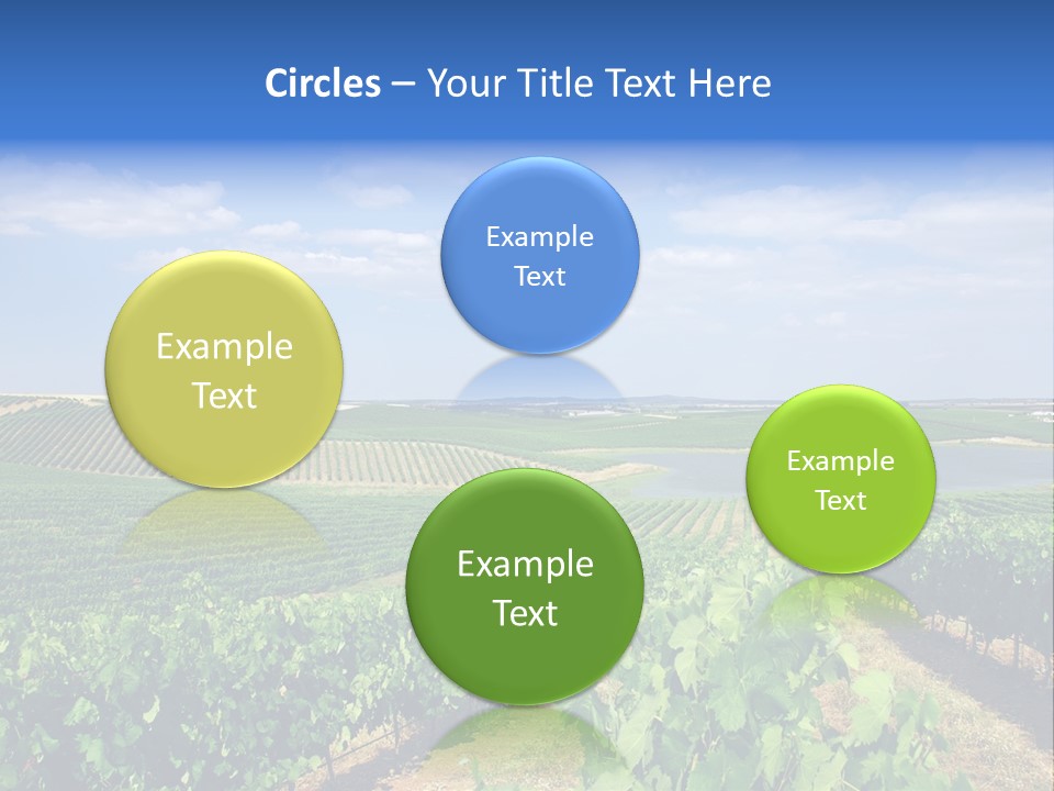 Blue Picturesque Landscape PowerPoint Template