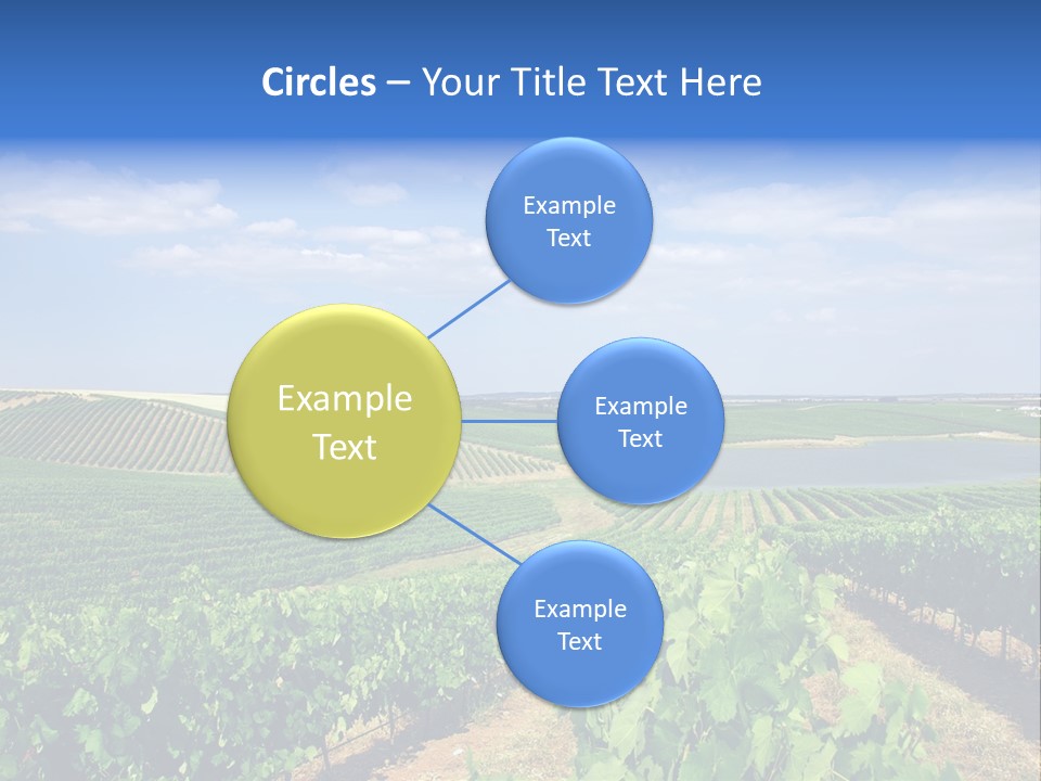 Blue Picturesque Landscape PowerPoint Template