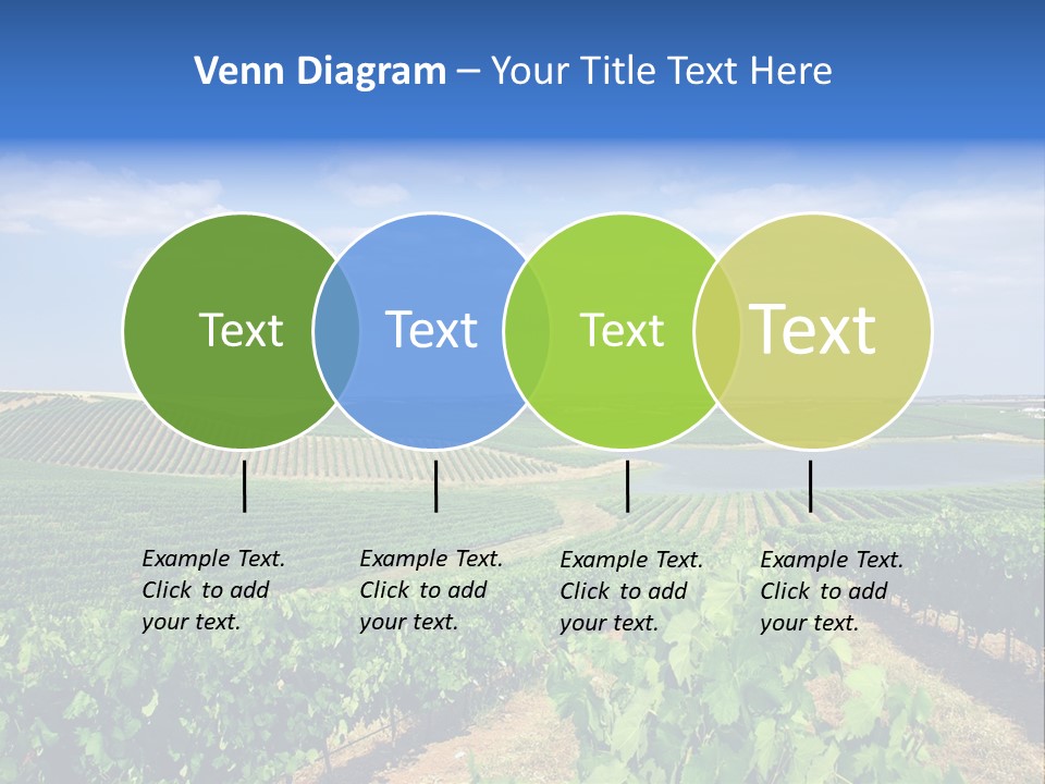 Blue Picturesque Landscape PowerPoint Template