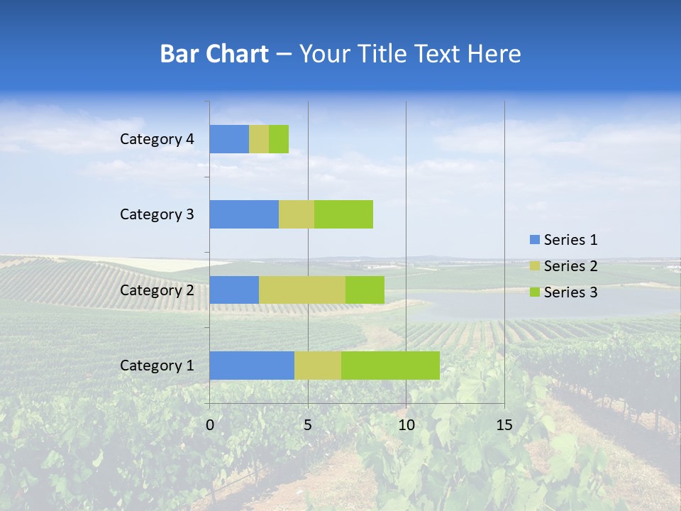 Blue Picturesque Landscape PowerPoint Template