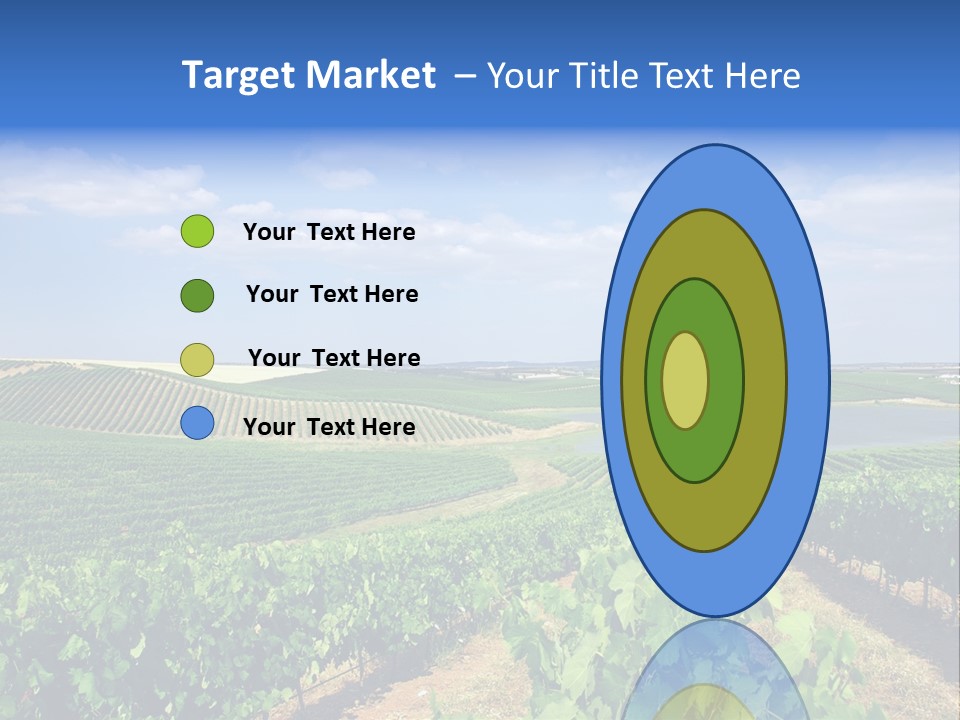 Blue Picturesque Landscape PowerPoint Template