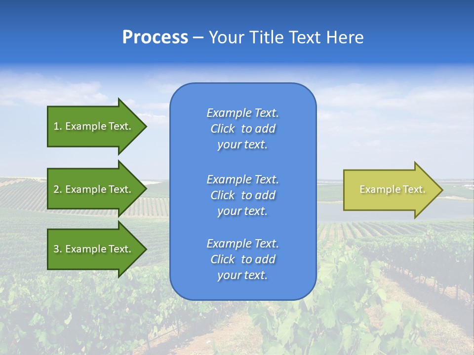 Blue Picturesque Landscape PowerPoint Template