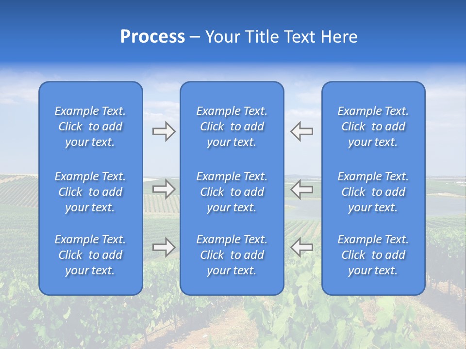 Blue Picturesque Landscape PowerPoint Template