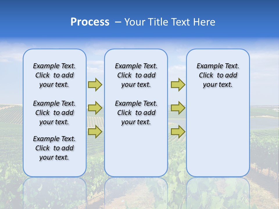 Blue Picturesque Landscape PowerPoint Template