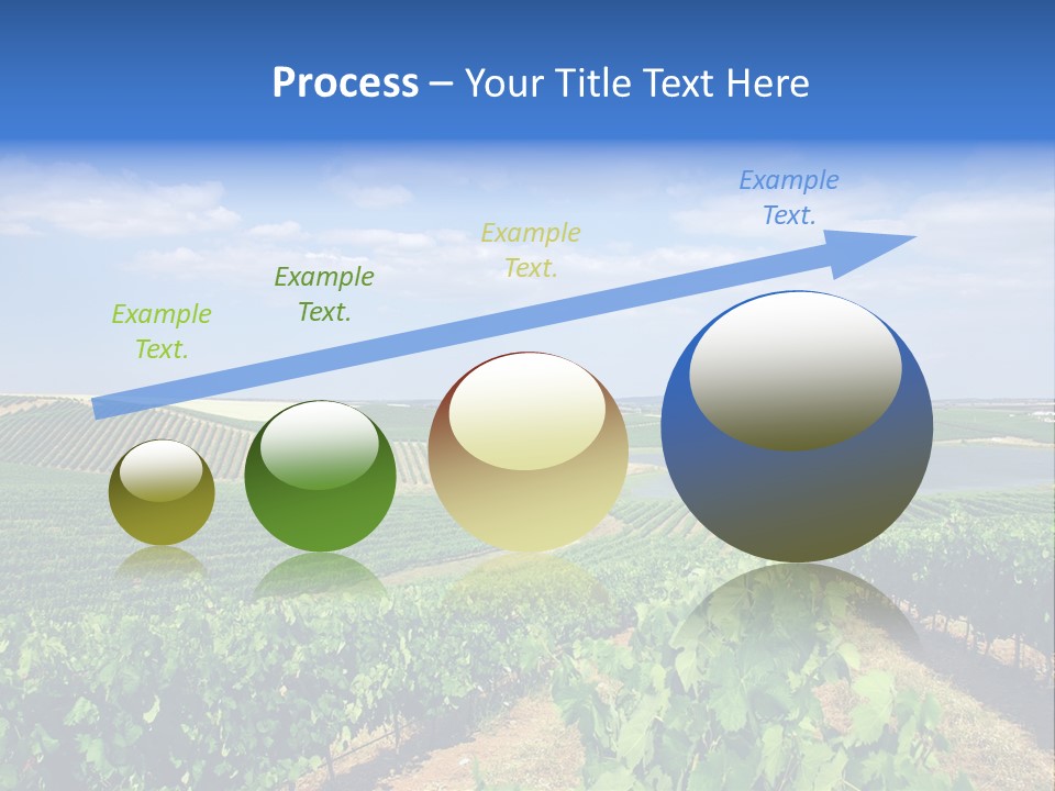 Blue Picturesque Landscape PowerPoint Template